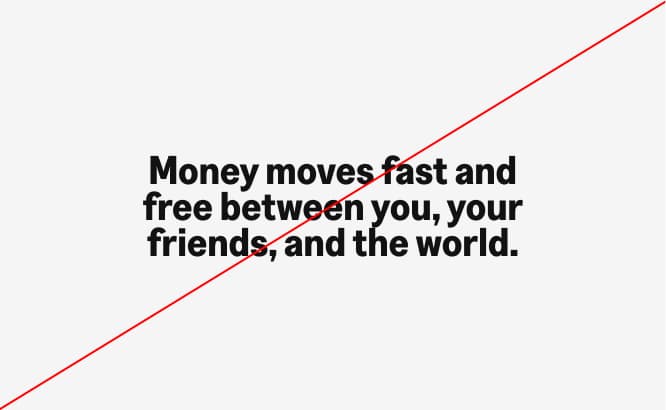 Do not use Greed Narrow for body copy